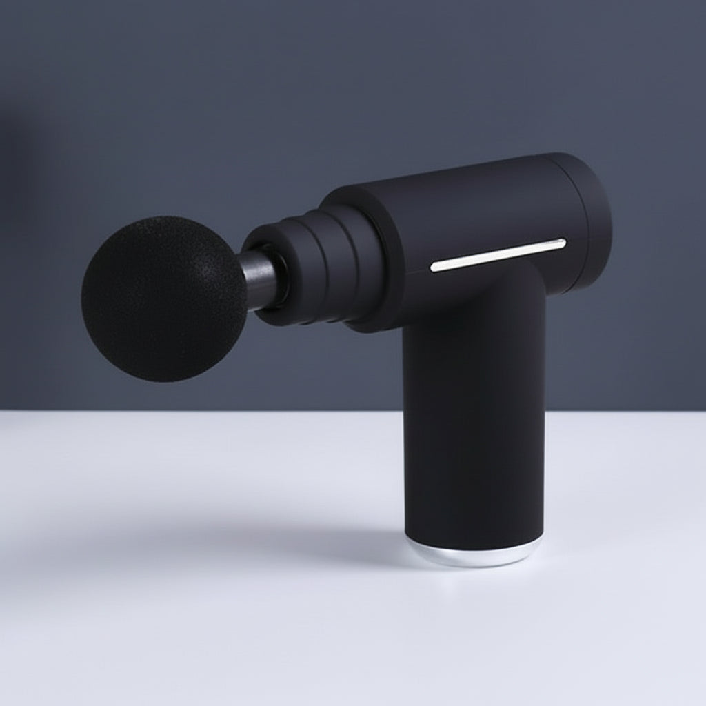 Pistolet do masażu Fascia gun z 6 końcówkami + końcówka hot&cold